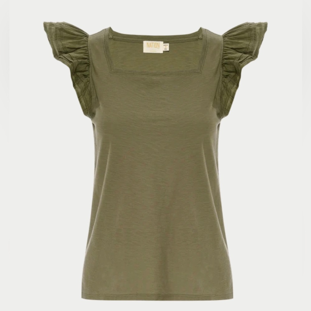 Nation LTD Los Angeles Cameo Tank NWT Size Small Color Ivy Green